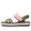 Crocs (GS) Crocband Seasonal Graphic Sandalen «Grün Pink» 205765-737
