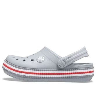 Crocs (GS) Crocband Varsity Clogs «Grau Rot» 207008-007