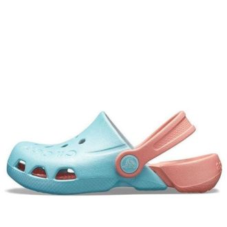 Crocs (GS) Electro Back Strap Round Toe Clogs «Blau Pink» 10400-4JF