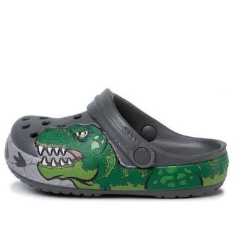 Crocs (GS) Fun Lab Dino Band Lights Clogs «Grau Grün» 206157-0DA