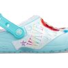 Crocs (GS) Fun Lab Disney Arielle, die Meerjungfrau Clogs «Himmelblau Weiß» 206281-4O9