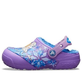 Crocs (GS) Fun Lab Gefütterte Frozen Clogs «Lila Blau» 205292-510