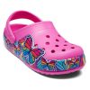 Crocs (GS) Fun Lab Multi Butterfly Band Light Clogs «Pink Blue» 206158-6QQ