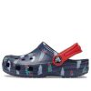 Crocs (GS) Iconic Lightweight mit Knöchelriemen Clogs «Blau Rot» 207321-410