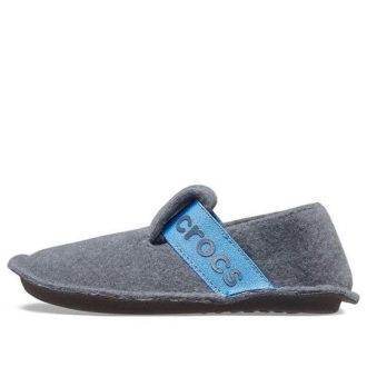 Crocs (GS) Kapcie Classic Slipper «Grau Blau» 205349-0DA