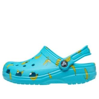 Crocs (GS) Klassische Clogs mit Lebensmitteldruck «Digital Aqua» 207150-4SL