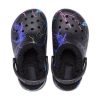 Crocs (GS) Klassischer Clog mit Flaumfutter «Black Lightning» 207322-0C4