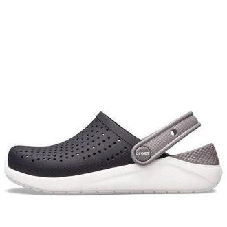 Crocs (GS) LiteRide Clogs «Schwarz Grau Weiß» 205964-066