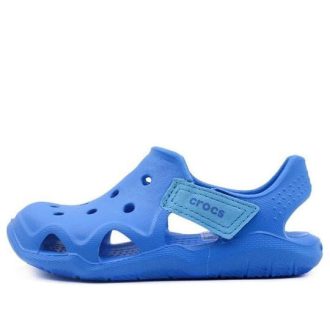 Crocs (GS) Meeresblaue Sandalen 204021-456