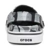 Crocs (GS) Off Court Printed Clogs «Grau Schwarz Weiß» 209150-066