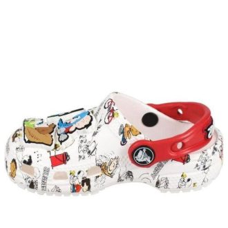 Crocs (GS) Peanuts Classic Clogs «Weiß Rot» 208631-94S