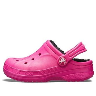 Crocs (GS) Ralen gefütterte Clogs «Candy Pink Black» 16245-6X1