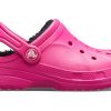 Crocs (GS) Ralen gefütterte Clogs «Candy Pink Black» 16245-6X1