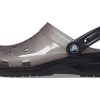 Crocs Jelly Crocs Transparente schwarze Unisex-Sandalen 206908-001