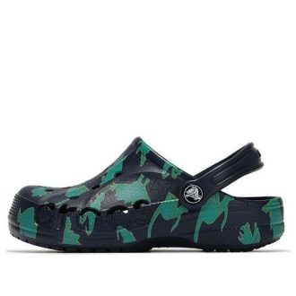 Crocs Kinder Crocs Classic Clog Sportsandalen «Grün Schwarz» 207017-4HQ