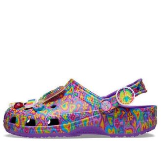Crocs Lisa Frank x Classic Clog «Neon Purple Multi Hearts» 207736-573