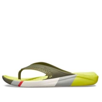 Crocs LiteRide Colorblock Flip Flip-Flops Gelb 205625-37P