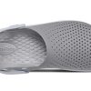Crocs LiteRide Flash Schuhe Rauchgrau Weiß Sandalen 204592-06J