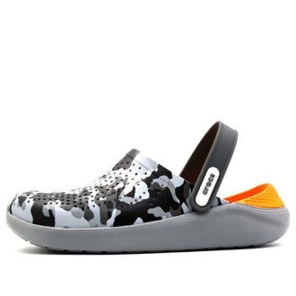 Crocs Literide Graphic Clogs «Grau Schwarz» 205359-97A
