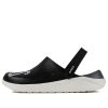Crocs LiteRide LOGO Crocs Hollow Out Unisex Schwarze Sandalen «Schwarz Weiß» 205893-066