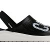 Crocs LiteRide LOGO Crocs Hollow Out Unisex Schwarze Sandalen «Schwarz Weiß» 205893-066