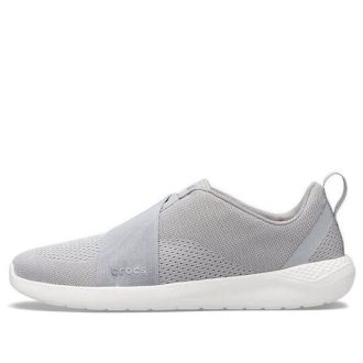 Crocs LiteRide Modform Slip-On Schuhe «Grau Weiß» 206069-00J