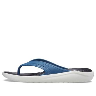 Crocs LiteRide Outdoor Strand Flip-Flops Schwarz Blau 205182-4SB