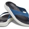 Crocs LiteRide Outdoor Strand Flip-Flops Schwarz Blau 205182-4SB