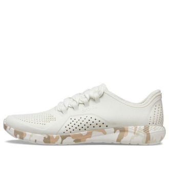 Crocs LiteRide Printed Camo Pacer Sneakers «Weiß Hellbraun» 207286-1CN