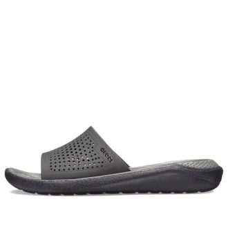 Crocs LiteRide Schwarz Grau Sandalen «Black Grey» 205183-0DD