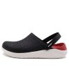 Crocs LiteRide Schwarze Sandalen «Schwarz Weiß» 204592-066