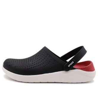 Crocs LiteRide Schwarze Sandalen «Schwarz Weiß» 204592-066