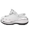 Crocs Mega Crush Clogs «Weiß Silber» 209357-100