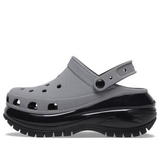 Crocs Mega Crush Reflective Clogs «Grau Schwarz» 209172-1LP