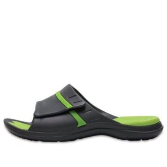Crocs Modi Freizeitschuh Unisex Schwarz Grün 204144-0A1