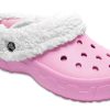 Crocs Mommoth Evo Clog Leichte, verschleißfeste, warme Sport-Hausschuhe, Rosa, 12878-6U5