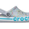Crocs Printing Beach Unisex Grau Blau Sandalen «Grey Blue» 206232-0ES