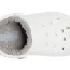 Crocs (PS) Classic Baya gefütterter Clog «Weiß Grau» 207500-11H