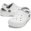 Crocs (PS) Classic Baya gefütterter Clog «Weiß Grau» 207500-11H