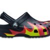 Crocs (PS) Classic Flame Broiled Clog «Schwarz Rot Grün» 206629-0X9