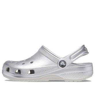 Crocs (PS) Classic Metallic Clog «Silber Metallic» 209196-0P1