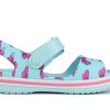 Crocs (PS) Große Crocs-Sandalen mit Aufdruck «Ice Blue» 206262-4O9