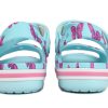 Crocs (PS) Große Crocs-Sandalen mit Aufdruck «Ice Blue» 206262-4O9
