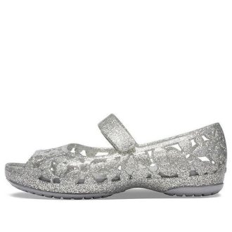 Crocs (PS) Isabella Flower Flat «Silber» 205461-040
