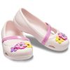 Crocs (PS) Lina Charm Flat Flowers Blassrosa Sandalen 205529-6PI