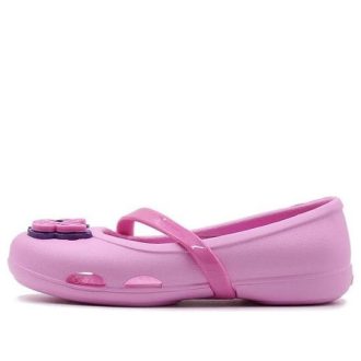 Crocs (PS) Lina Flat Kleine Casual Rosa Sandalen 205040-6I2