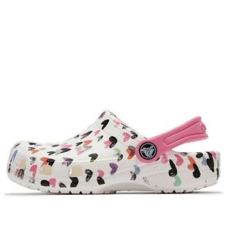 Crocs (PS) Mehrfarbiger Musterschuh Weiß 207000-100