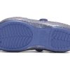 Crocs (PS) Outdoor Flache Ferse Glänzende Sport Blaue Sandalen 206370-434