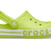 Crocs (PS) Outdoor Flache Ferse Strand Sport Grüne Sandalen 205100-3TX