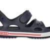 Crocs (PS) Velcro Flat Sports Tiefblaue Sandalen 14854-462
